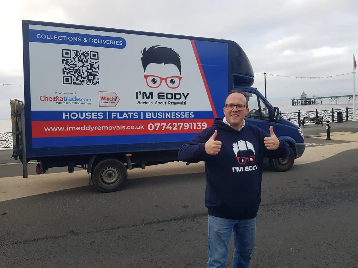 Eddy with the Luton removals van