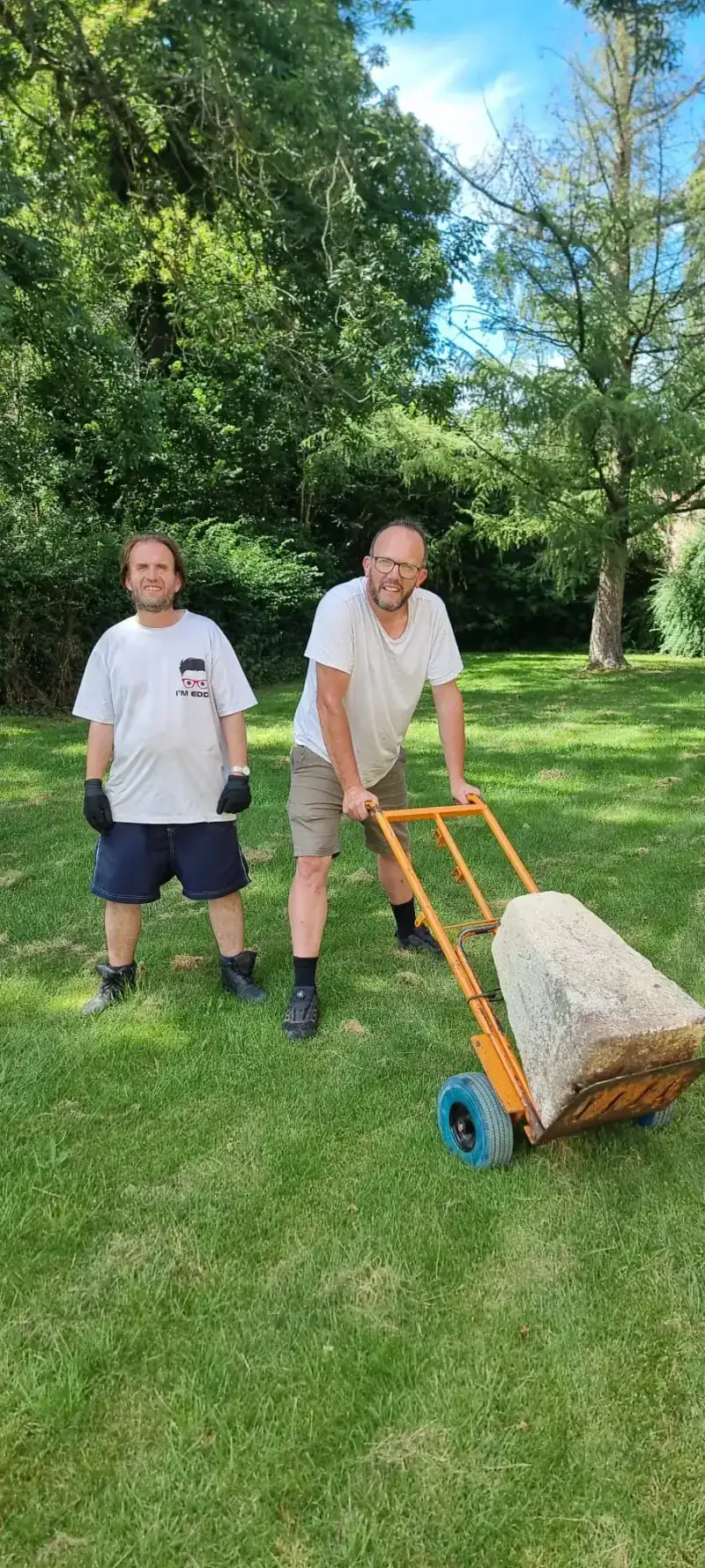 Loading heavy waste on the sack truck
